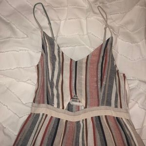 Striped american eagle romper